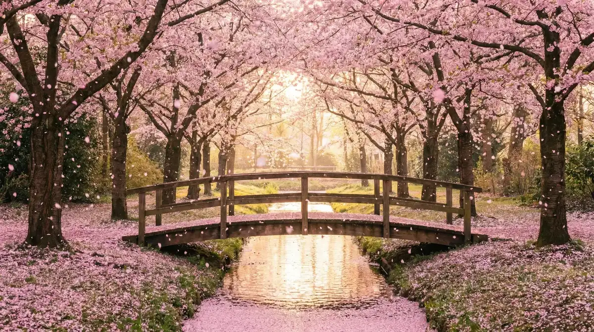 樱花桥畔 - 唱歌的大姐姐也想做第一集 唯美风景